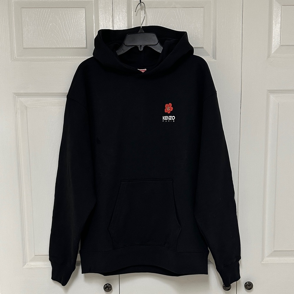 NWT Kenzo Black Hoodie with Red Logo